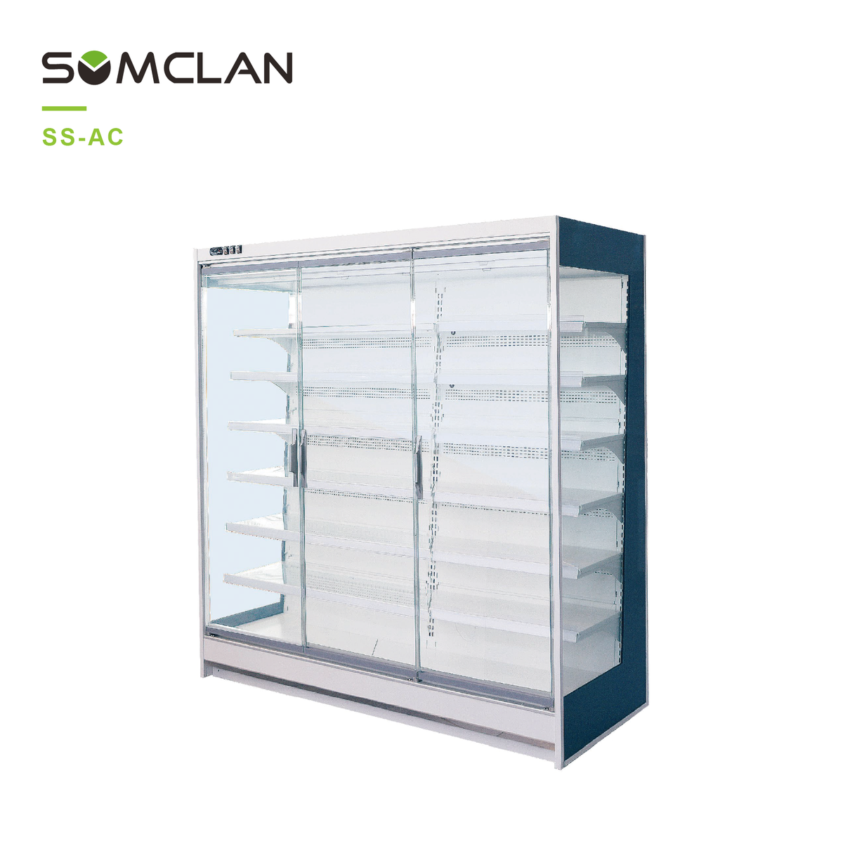 Commercial Glass Door Display Case For Convenience Store Retail