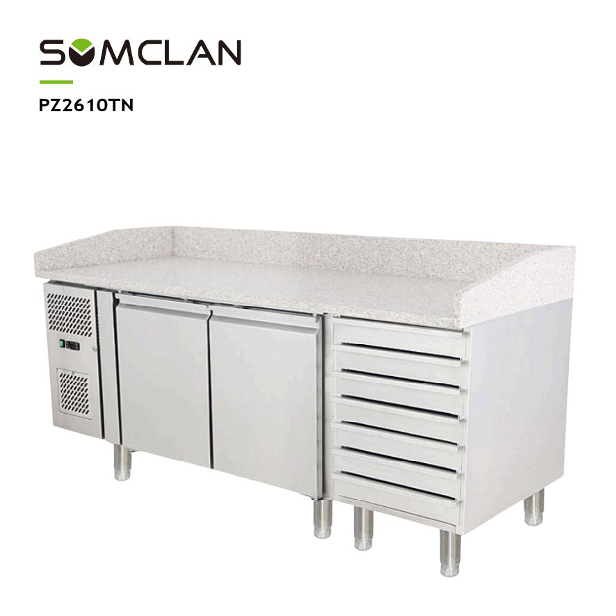 Commercial Pizza Counter with Granite Worktop