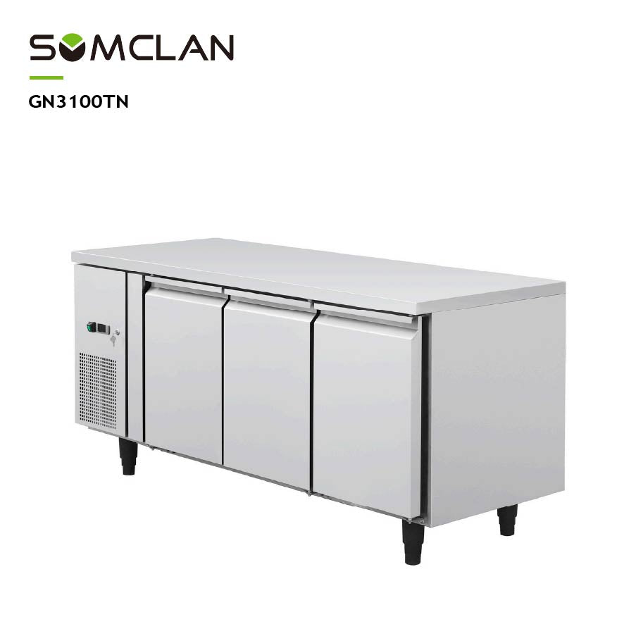 Commercial Three Doors Chest Refrigerator & Freezer for Restaurant Kitchens