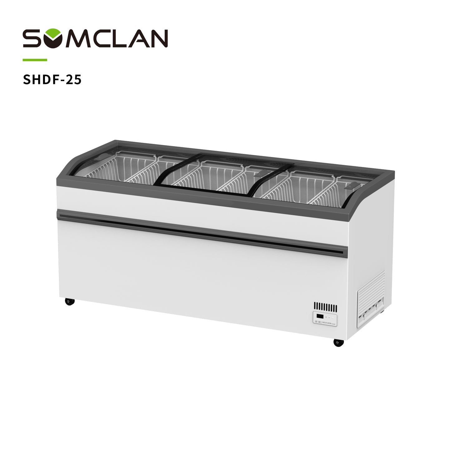 Curved Glass Island Freezer-SHDF