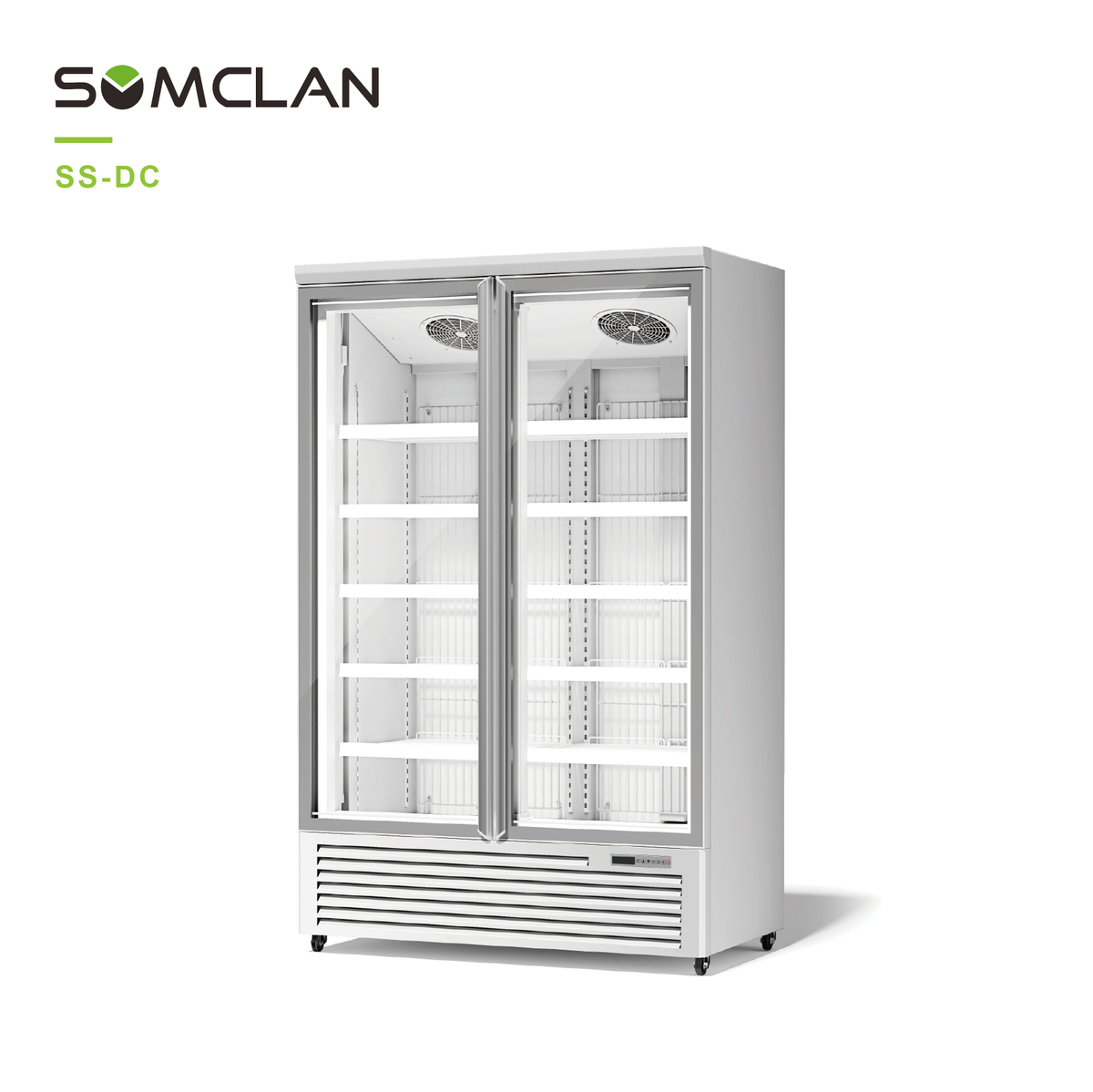 Glass Door Display Freezer For Supermarket Frozen Food Display