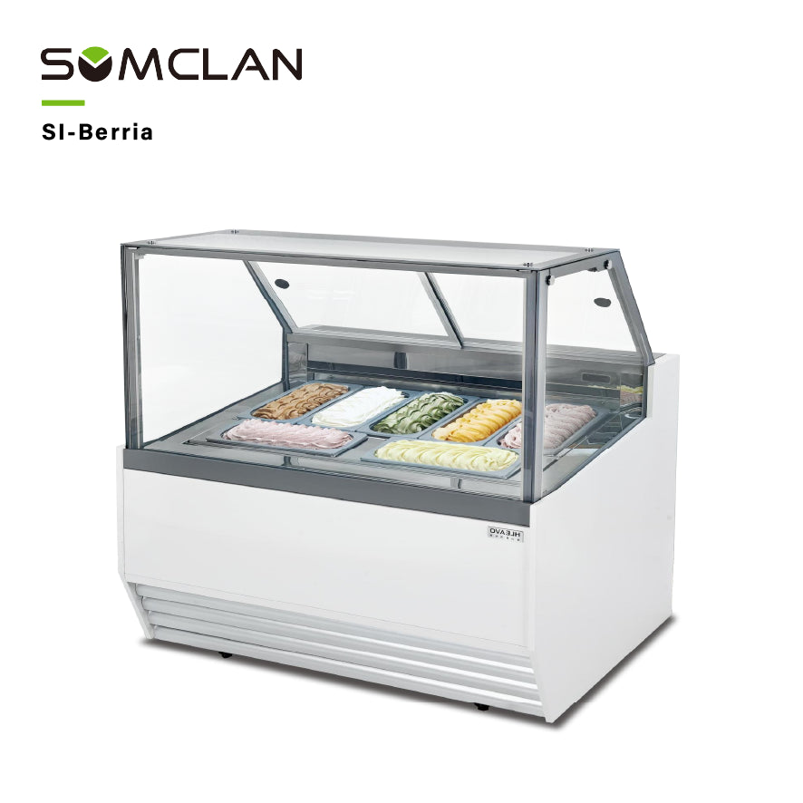 Wholesale Factory Prices Ice Cream Display Freezer Manufacturer | R290/R404A Gelato Showcase Cabinet with Top Sliding Glass Door