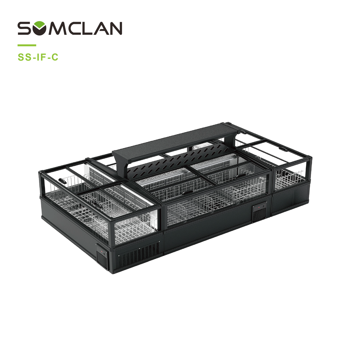 Combination Island Cabinet C For Supermarket Large Capacity Frozen Display