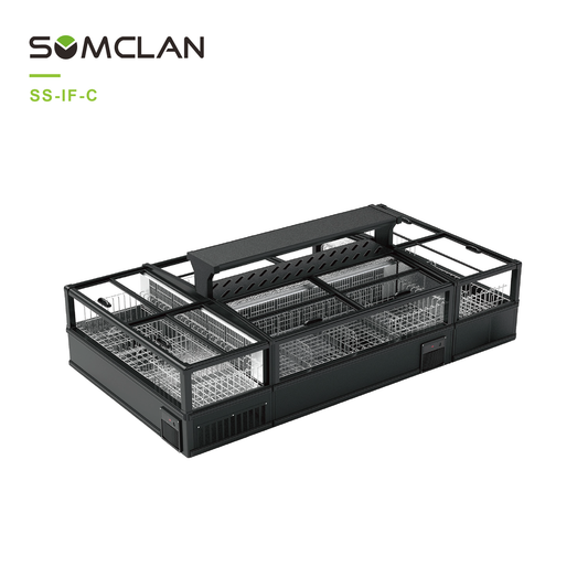 Combination Island Cabinet C For Supermarket Large Capacity Frozen Display