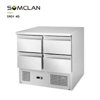 Commercial Drawer Worktop Refrigerator with Fan Assisted Cooling
