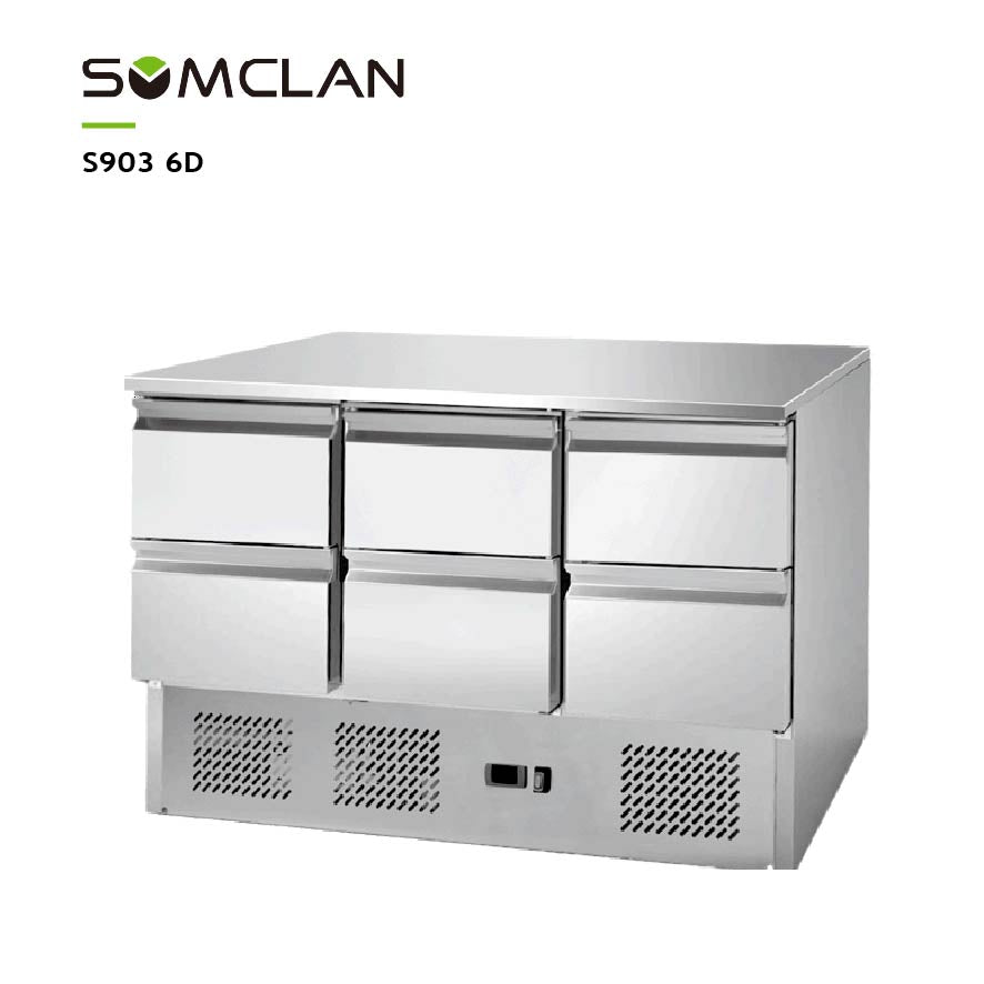 Commercial Drawer Worktop Refrigerator with Fan Assisted Cooling