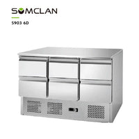Commercial Drawer Worktop Refrigerator with Fan Assisted Cooling