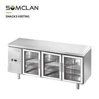 Commercial Glass Door Counter Refrigerator