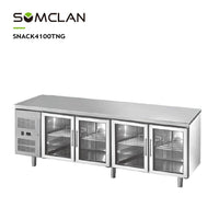 Commercial Glass Door Counter Refrigerator
