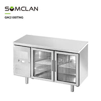 Commercial Glass Door Horizontal Refrigerator for Foodservice & Beverage Storage