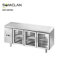Commercial Glass Door Horizontal Refrigerator for Foodservice & Beverage Storage