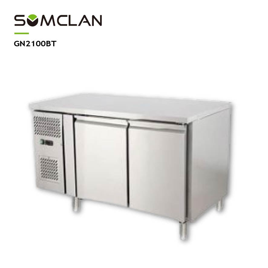 Commercial Double Doors Chest Refrigerator & Freezer for Restaurant Kitchens