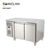 Commercial Double Doors Chest Refrigerator & Freezer for Restaurant Kitchens