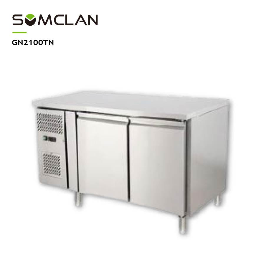 Commercial Double Doors Chest Refrigerator & Freezer for Restaurant Kitchens