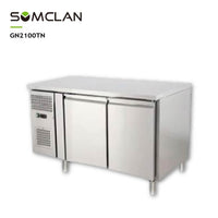 Commercial Double Doors Chest Refrigerator & Freezer for Restaurant Kitchens