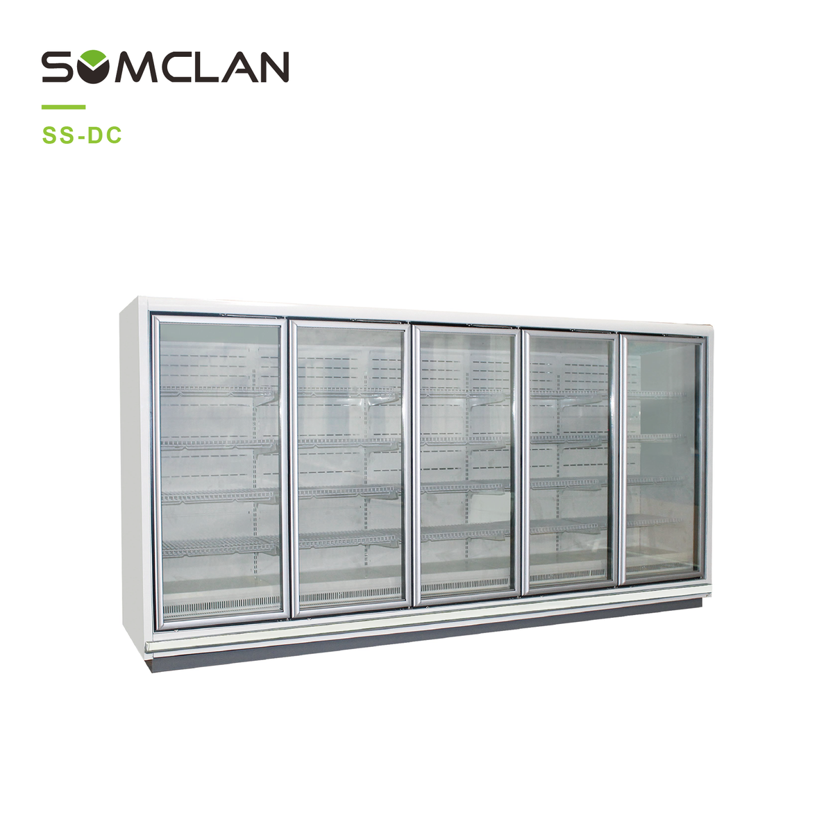 Commercial Remote Upright Freezer For Supermarket Frozen Display