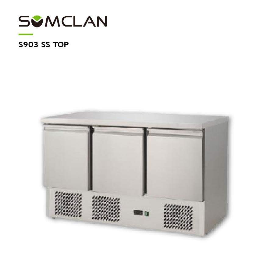 Commercial Salad Prep Refrigerator with Fan Assisted Cooling