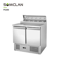 Commercial Stainless Steel Pizza Prep Refrigerator
