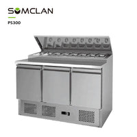 Commercial Stainless Steel Pizza Prep Refrigerator