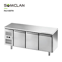 Commercial Three Door Bakery Worktop Refrigerator & Freezer