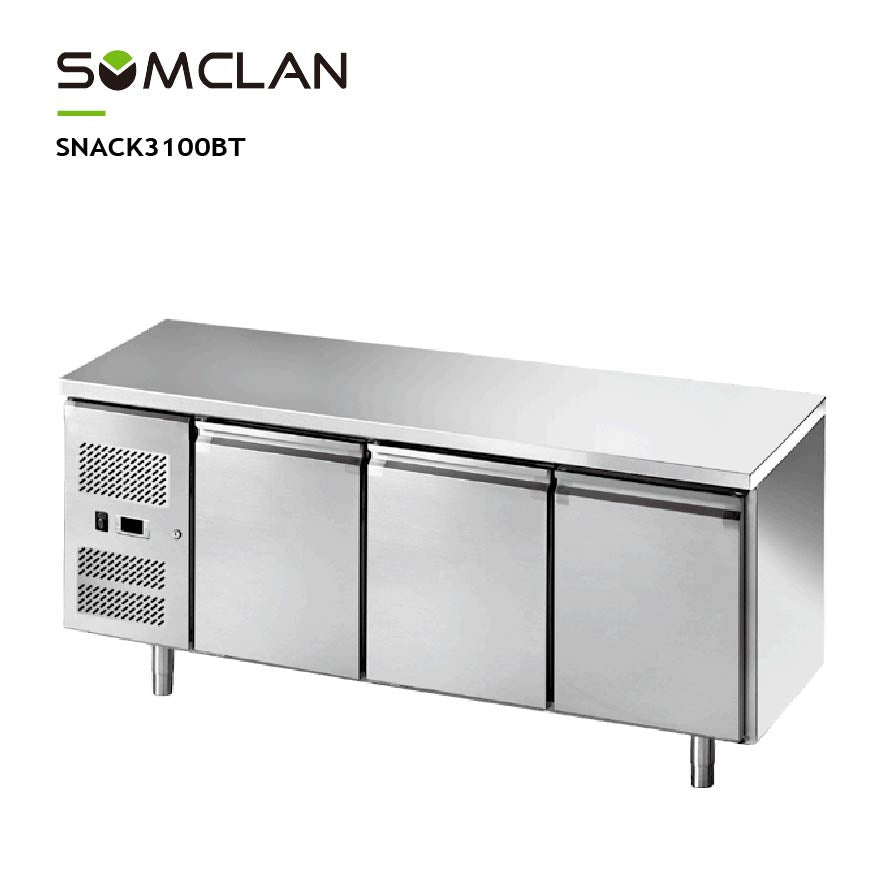 Commercial Three Door Snack Counter Refrigerator & Freezer