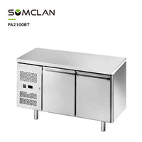 Commercial Two Door Bakery Worktop Refrigerator & Freezer