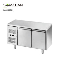 Commercial Two Door Bakery Worktop Refrigerator & Freezer