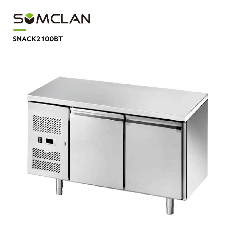 Commercial Two Door Snack Counter Refrigerator & Freezer
