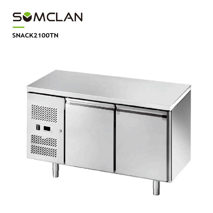 Commercial Two Door Snack Counter Refrigerator & Freezer