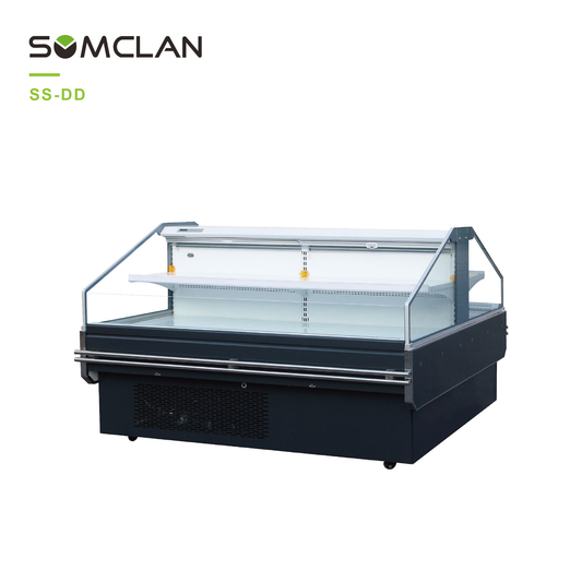 Commercial Two Tier Fresh Cut Display Case For Fresh Food Retail