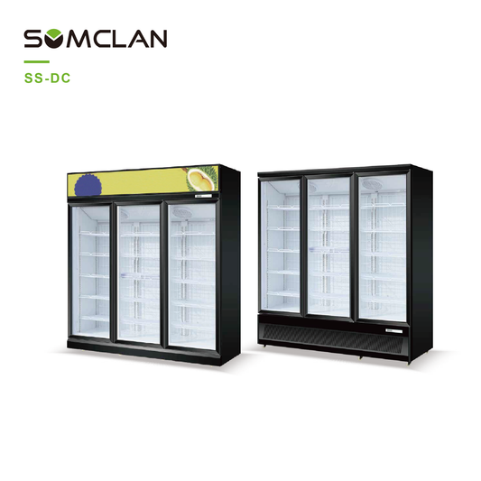 Commercial Upright Freezer Cabinet For Supermarket Frozen Display