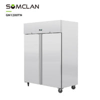 Commercial Ventilated Double Doors Upright Refrigerator & Freezer for Restaurant Kitchens