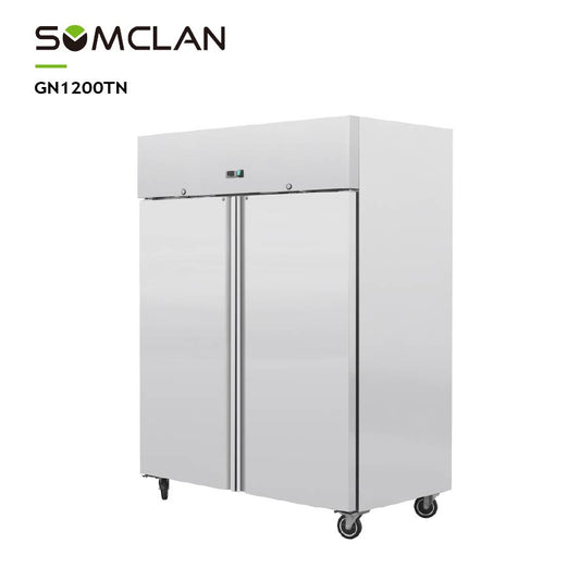Commercial Ventilated Double Doors Upright Refrigerator & Freezer for Restaurant Kitchens
