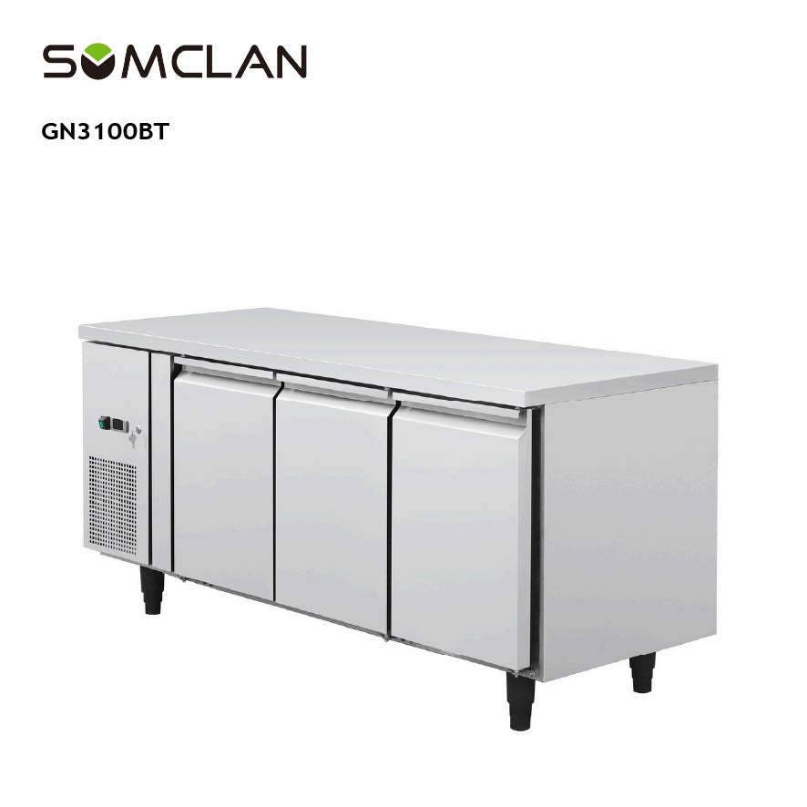 Commercial Three Doors Chest Refrigerator & Freezer for Restaurant Kitchens