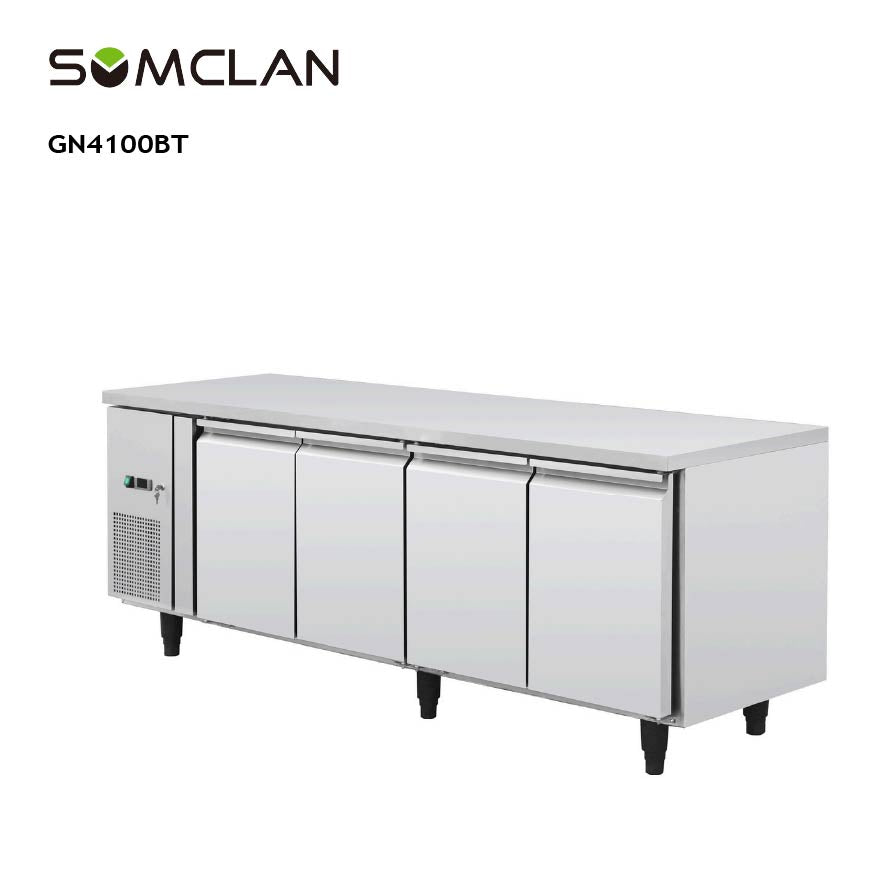 Commercial Four Doors Chest Refrigerator & Freezer for Restaurant Kitchens