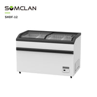 Curved Glass Island Freezer-SHDF