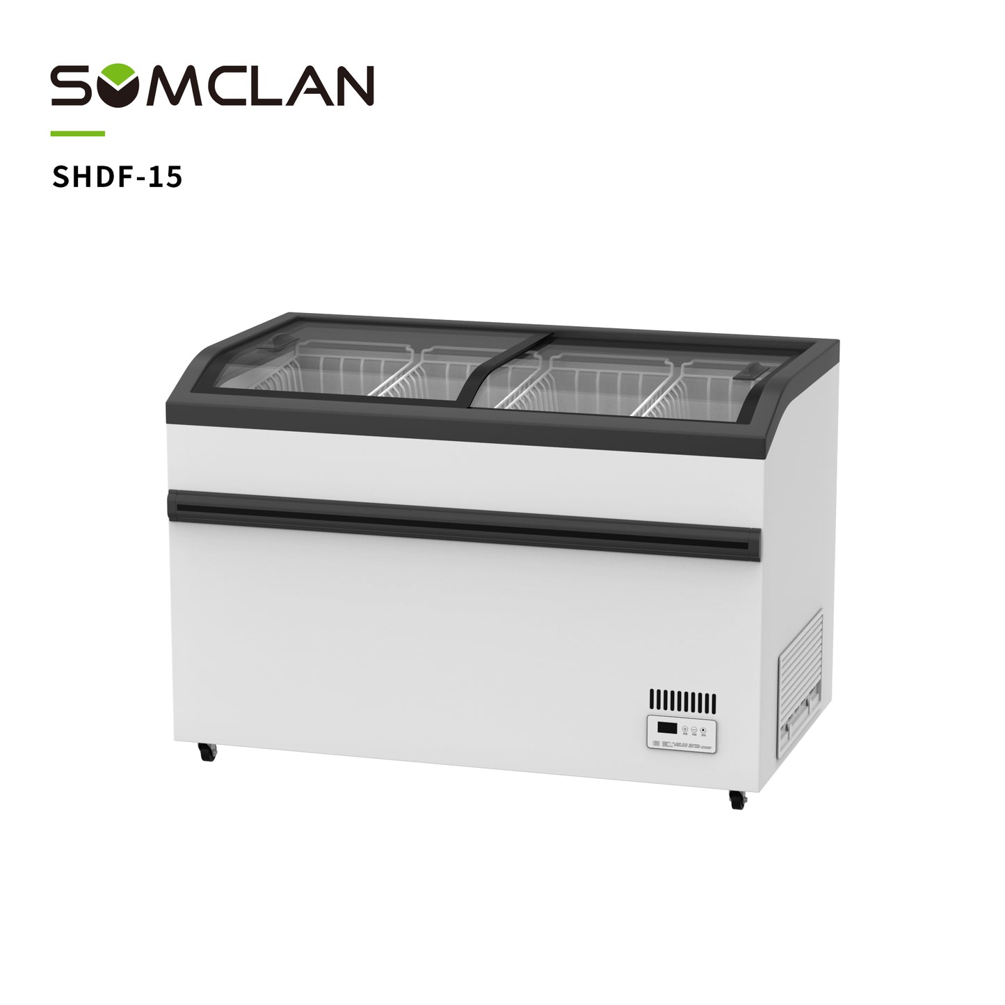 Curved Glass Island Freezer-SHDF