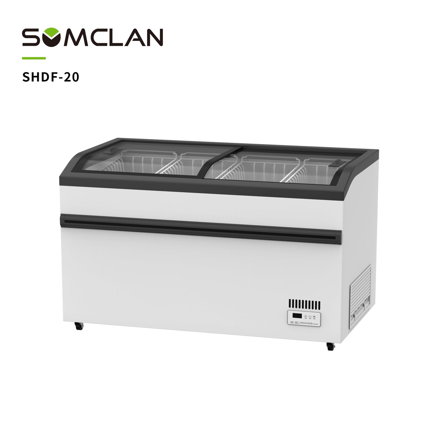 Curved Glass Island Freezer-SHDF