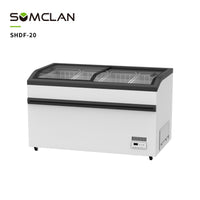Curved Glass Island Freezer-SHDF