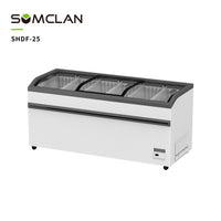 Curved Glass Island Freezer-SHDF