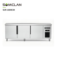 Factory-Direct Sales Commercial Refrigerated Kitchen Worktable Direct-Cooling Freezer