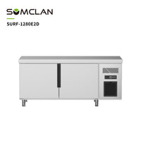 Factory Direct Wholesale Large Capacity Commercial Dual-temperature Worktop Freezer