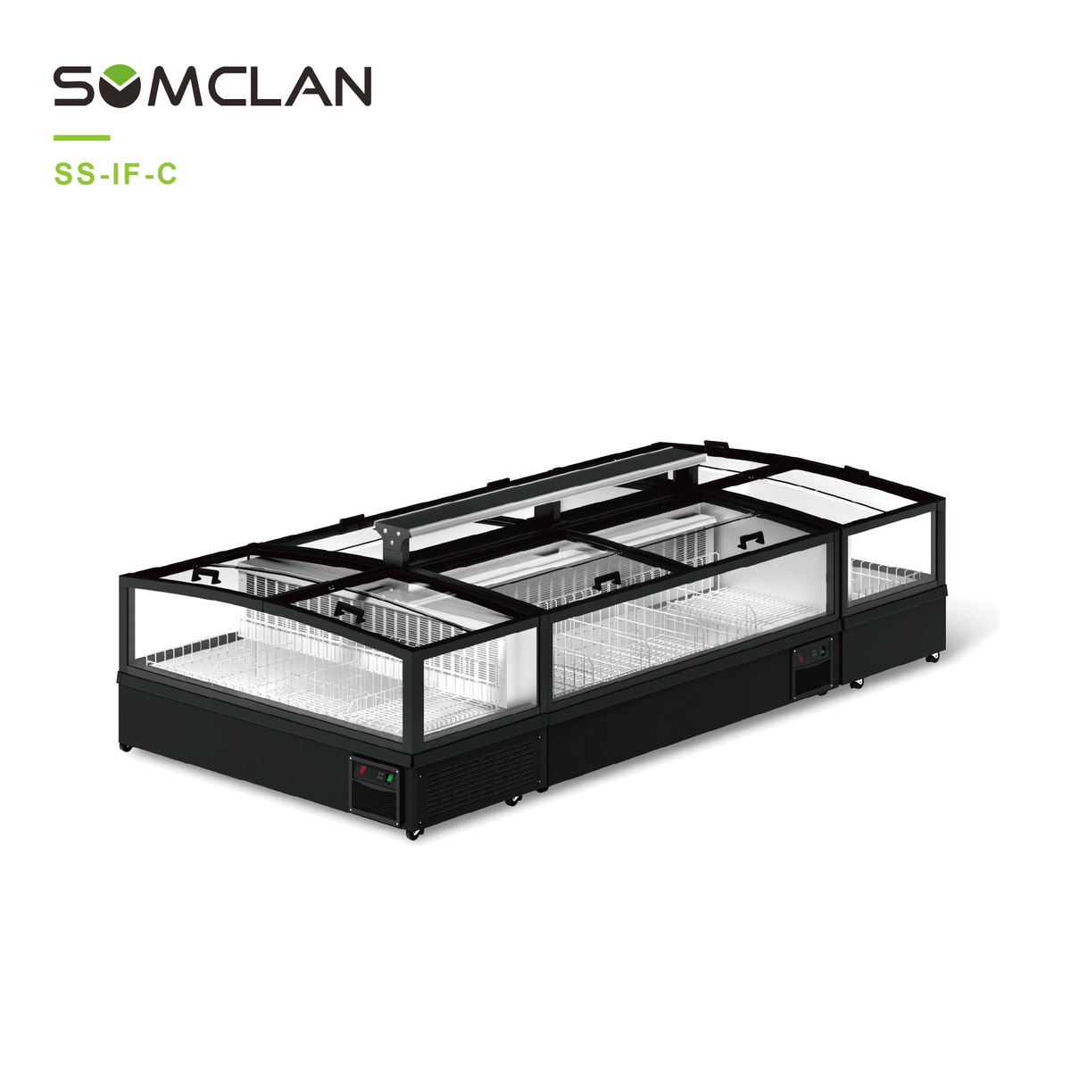 Large Window Combination Cabinet B For Supermarket Frozen Display
