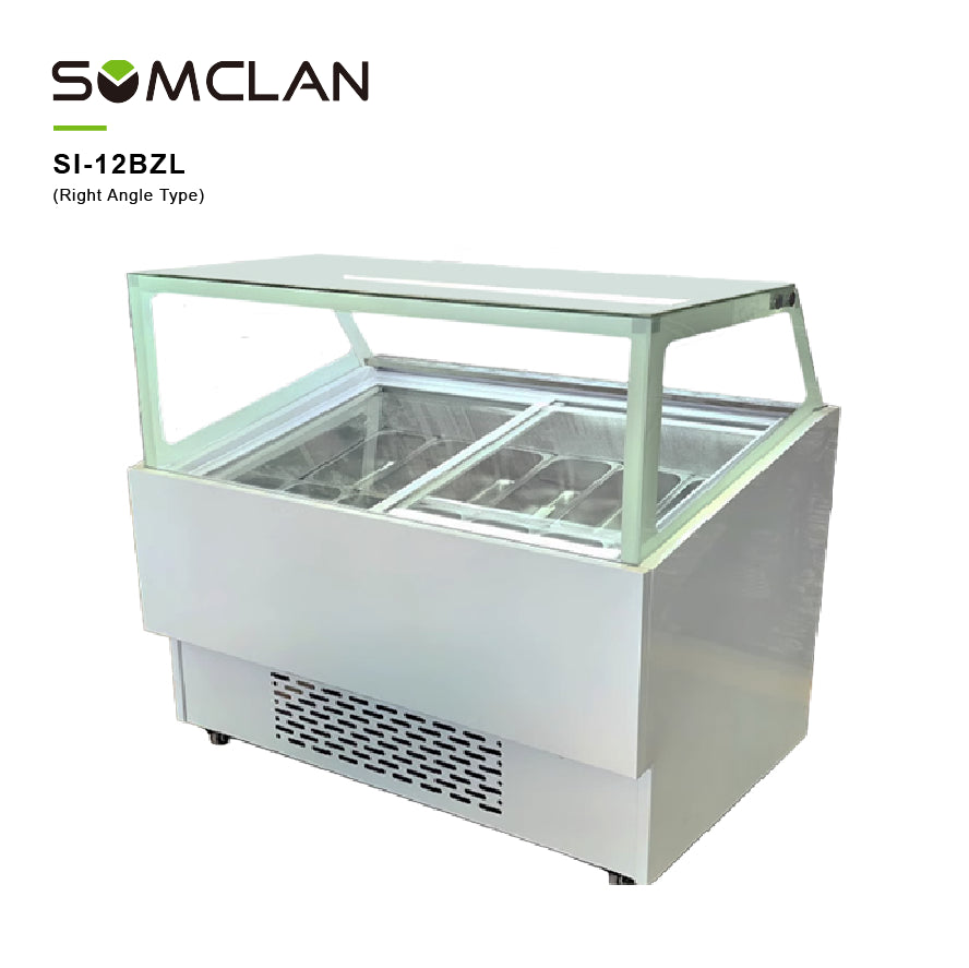 Premium Commercial Ice Cream Display Freezer for Supermarkets & Dessert Shops