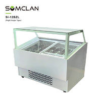 Premium Commercial Ice Cream Display Freezer for Supermarkets & Dessert Shops