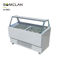 Premium Commercial Ice Cream Display Freezer for Supermarkets & Dessert Shops