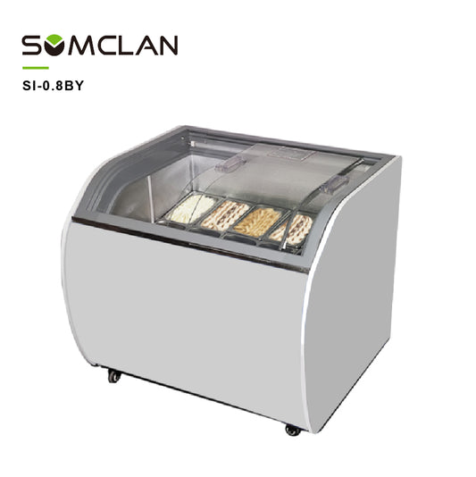 Premium Frozen Yogurt & Ice Cream Display Freezer with R290 Refrigeration for Dessert Shops