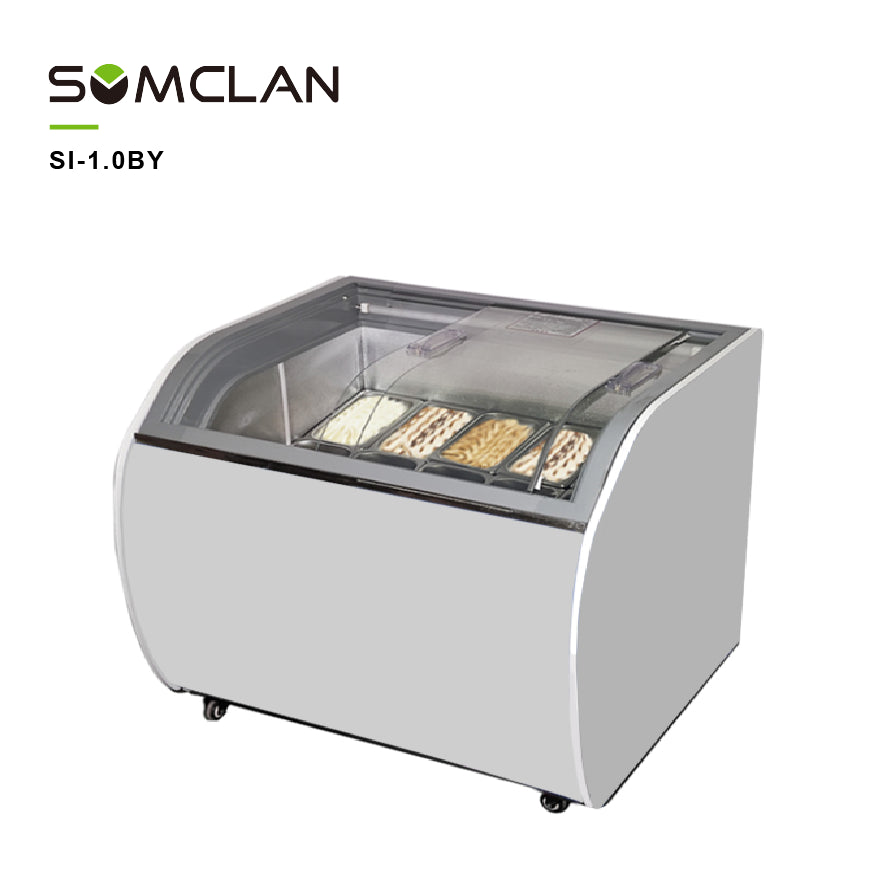 Premium Frozen Yogurt & Ice Cream Display Freezer with R290 Refrigeration for Dessert Shops