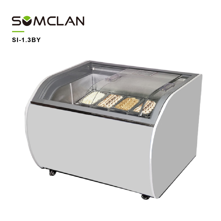 Premium Frozen Yogurt & Ice Cream Display Freezer with R290 Refrigeration for Dessert Shops