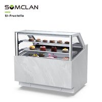R290 Commercial Ice Cream Display Cabinet Manufacturer | Gelato & Ice Cream Cake Showcase Freezer with Top Sliding Glass Door